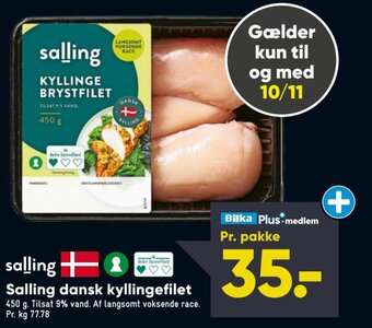 Bilka Salling Dansk Kyllingefilet tilbud