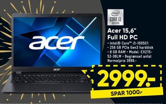 Bilka Acer 15.6" Full HD PC tilbud