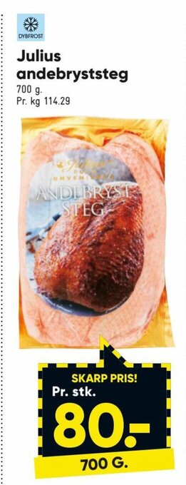 Bilka Julius Andebryststeg tilbud