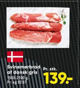 Bilka Svinemørbrad af Dansk Gris tilbud