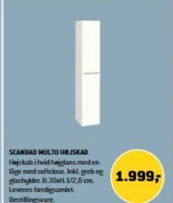 XL-BYG Scanbad Multo Højskab tilbud