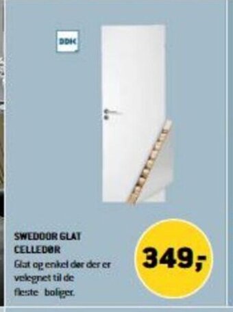 XL-BYG Swedoor Glat Celledør tilbud