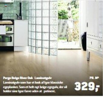Pergo Beige River Oak Laminatgulv
