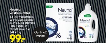Bilka Neutral vaskemiddel tilbud