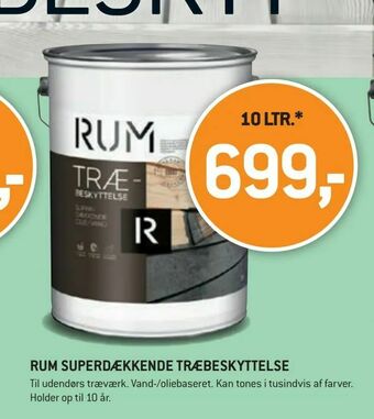 XL-BYG Rum superdækkende træbeskyttelse tilbud