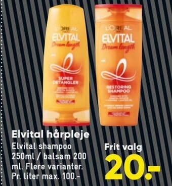 Bilka Elvital Hårpleje tilbud