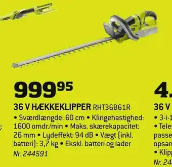Bygma 36 v hækkeklipper tilbud