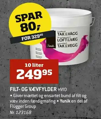 Bygma Filt- og vævfylder tilbud