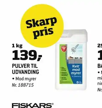 Pulver til udvanding