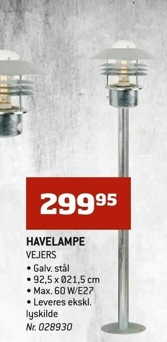 Bygma Havelampe tilbud