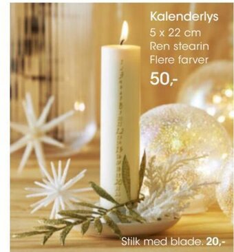 Bilka Kalenderlys tilbud