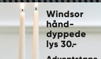Bilka Windsor hånddyppede lys tilbud