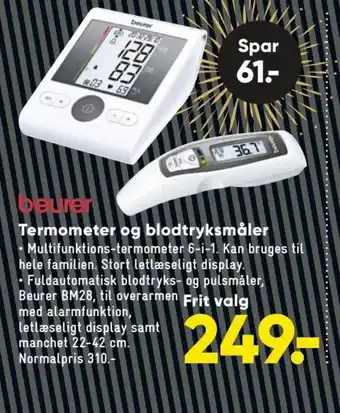 Beuer Termometer og blodtryksmåler