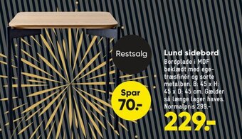 Bilka Lund Sidebord tilbud
