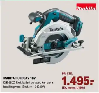 Stark Makita rundsav tilbud