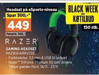 Power Gaming-headset tilbud