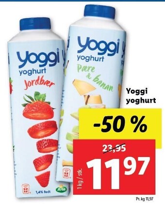 Lidl Yoggi yoghurt tilbud