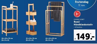 Lidl Reol/håndklædestativ tilbud