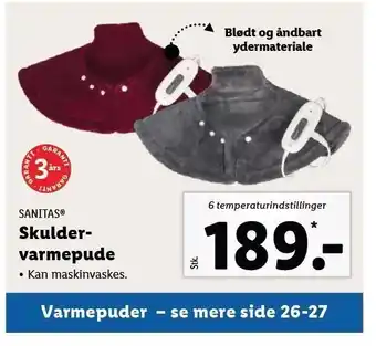Lidl Skulder varmepude tilbud