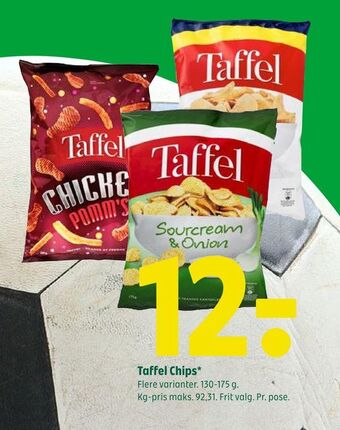 Coop 365 Taffel chips tilbud