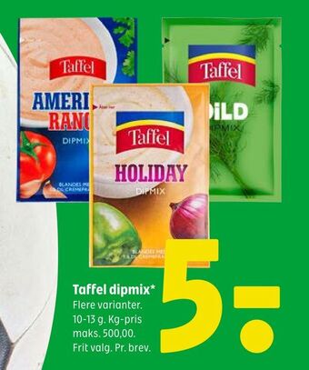 Coop 365 Taffel dipmix tilbud