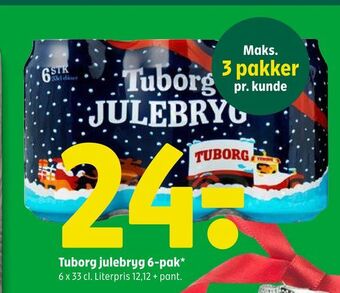 Coop 365 Tuborg julebryg 6-pak* tilbud