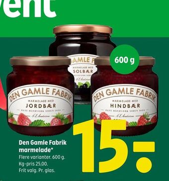 Coop 365 Den gamle fabrik marmelade tilbud