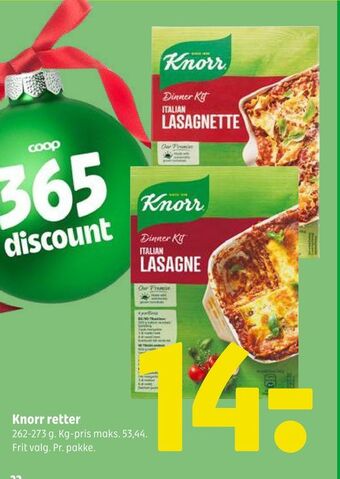Coop 365 Knorr retter tilbud