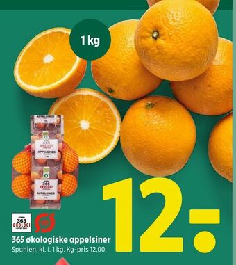 Coop 365 365 økologiske appelsiner tilbud