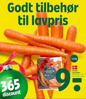 Coop 365 Danske gulerødder tilbud