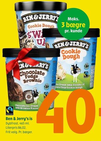 Coop 365 Ben & jerry's is tilbud