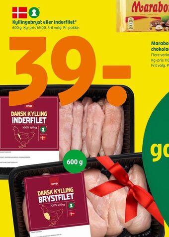 Coop 365 Kyllingebryst eller inderfilet tilbud
