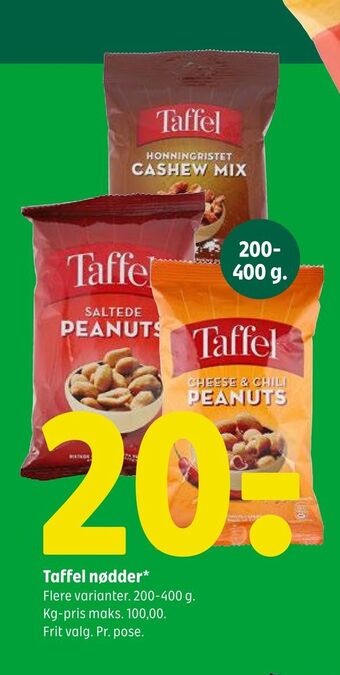 Coop 365 Taffel nødder* tilbud