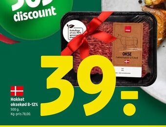 Coop 365 Hakket oksekød 8-12% tilbud