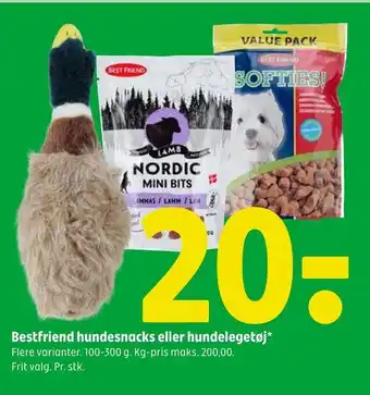 Bestfriend hundesnacks eller hundelegetøj