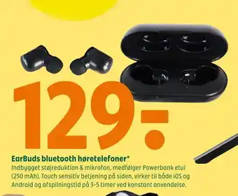 Coop 365 Earbuds bluetooth høretelefoner tilbud