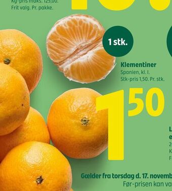 Coop 365 Klementiner tilbud