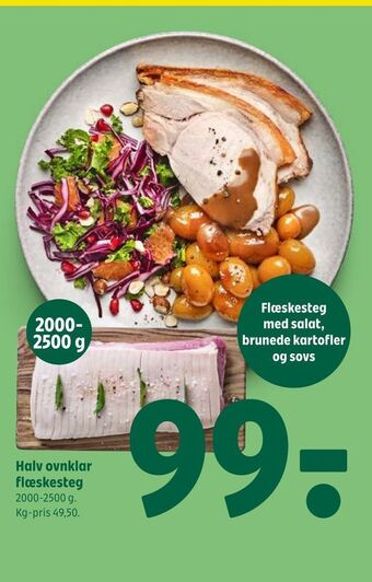 Coop 365 Halv ovnklar flæskesteg tilbud