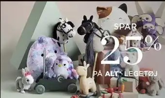 Salling Spar 25% påp alt* legetøj tilbud