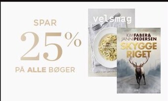 Salling Spar 25% på alle bøger tilbud