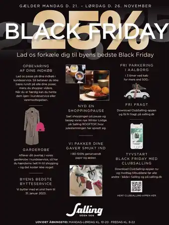 Salling Black friday 25% tilbud