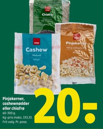 Coop 365 Coop cashewnødder tilbud