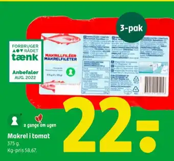 Coop 365 Ukendt makrel tilbud