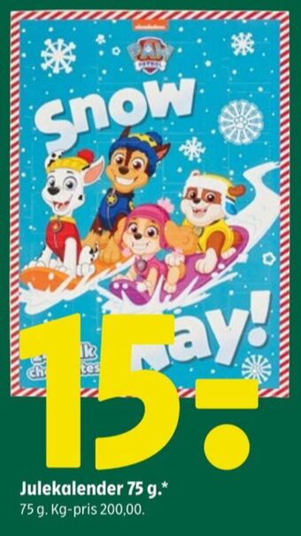 Coop 365 Paw patrol julekalender tilbud