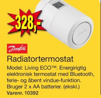 Harald Nyborg Danfoss radiatortermostat tilbud