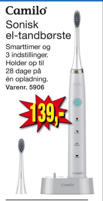 Harald Nyborg Camilo eltandbørste tilbud