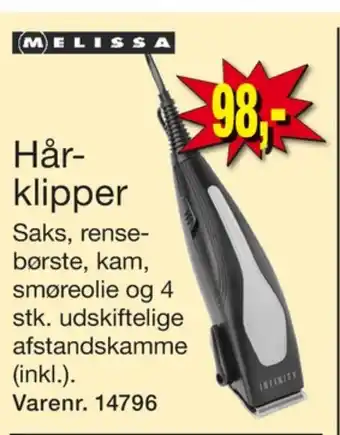 Harald Nyborg Melissa hårklipper tilbud