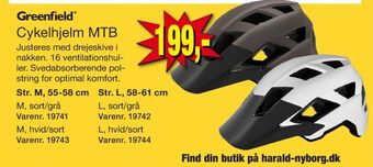 Harald Nyborg Greenfield cykelhjelm tilbud