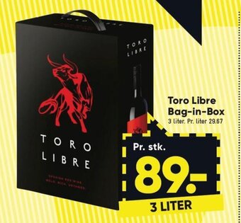Bilka Toro Libre Bag-in-Box tilbud