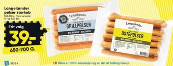Bilka Langelænder Pølser Storkøb tilbud